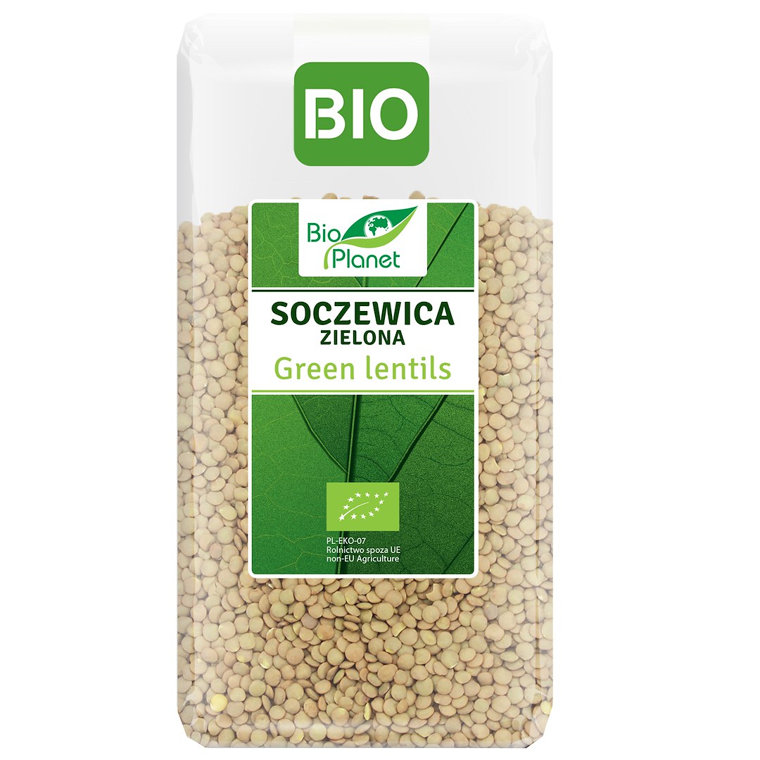 SOCZEWICA ZIELONA BIO 500 g - BIO PLANET