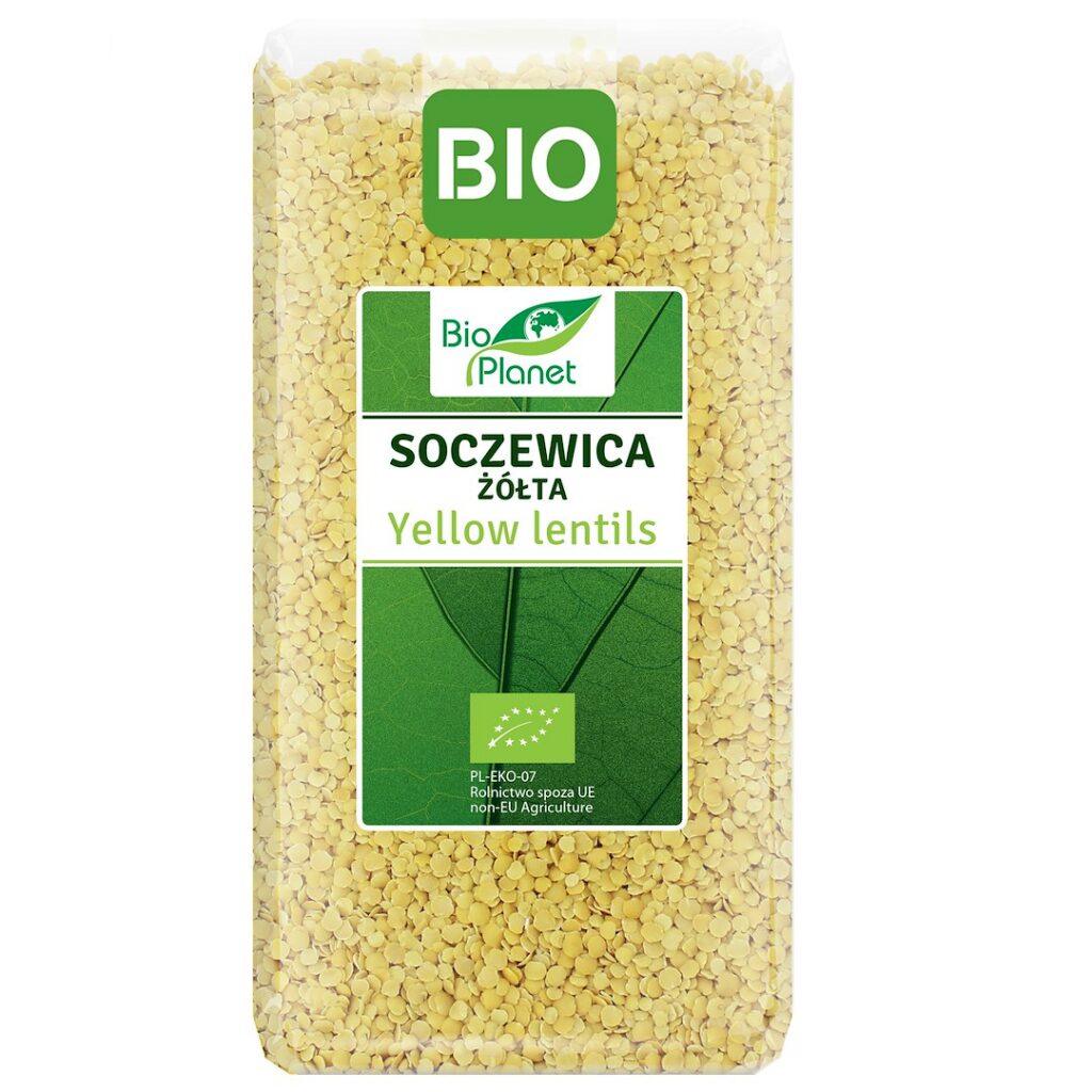 SOCZEWICA ŻÓŁTA BIO 500 g - BIO PLANET