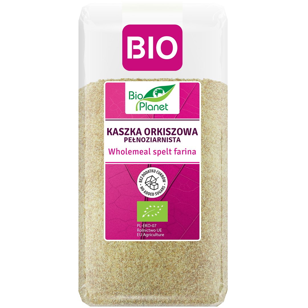 KASZKA ORKISZOWA PEŁNOZIARNISTA BIO 400 g - BIO PLANET