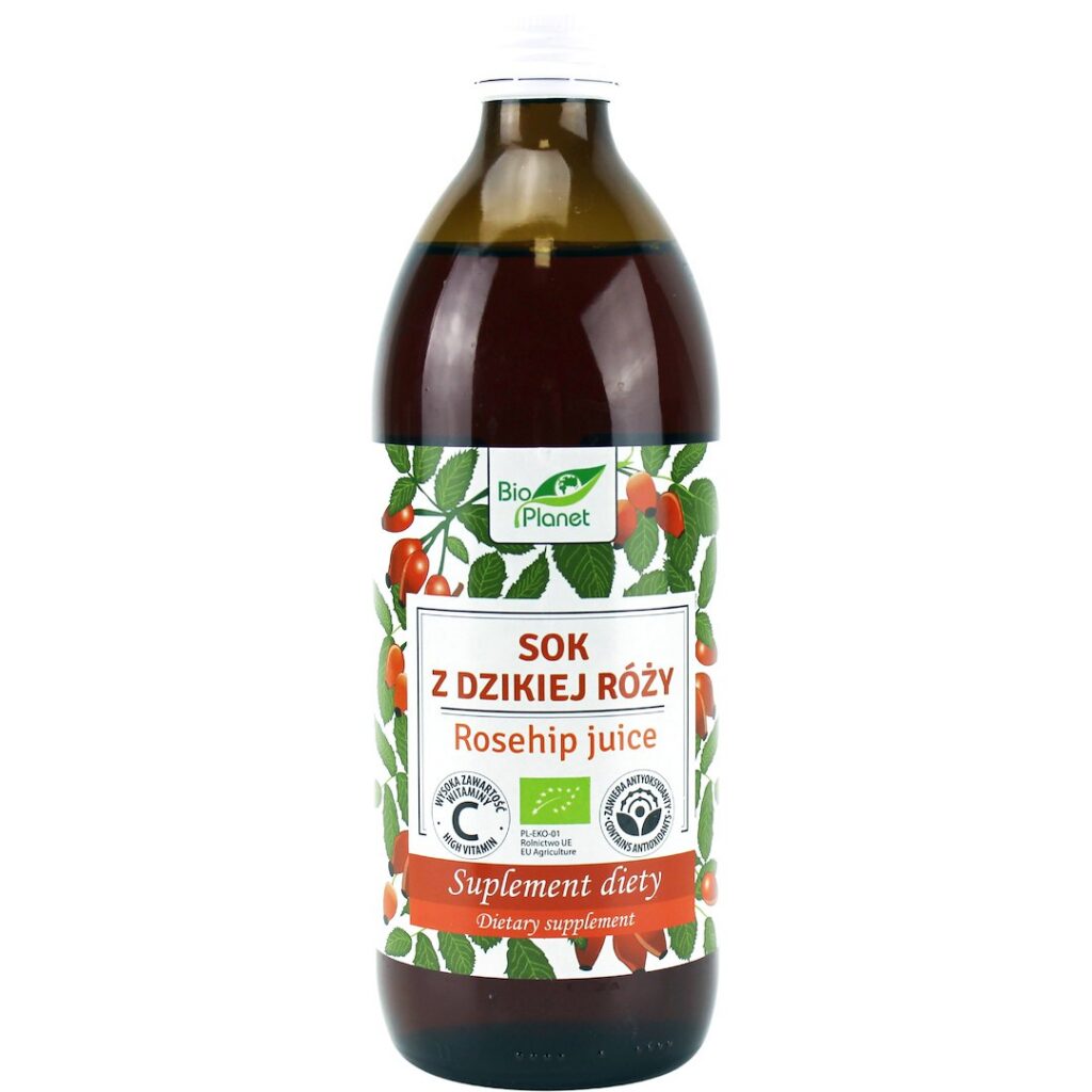 SOK Z DZIKIEJ RÓŻY BIO 500 ml - BIO PLANET