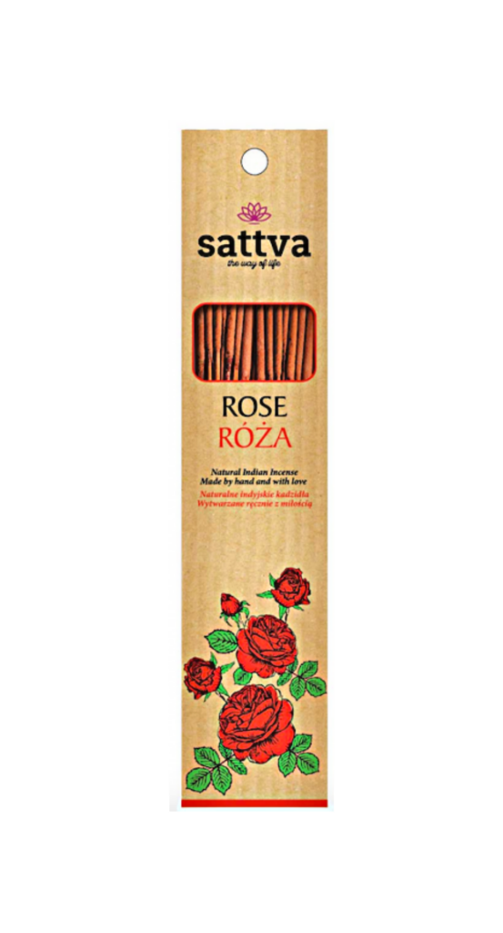 KADZIDEŁKA INDYJSKIE RÓŻA (15 szt.) 30 g - SATTVA (WELLNESS)