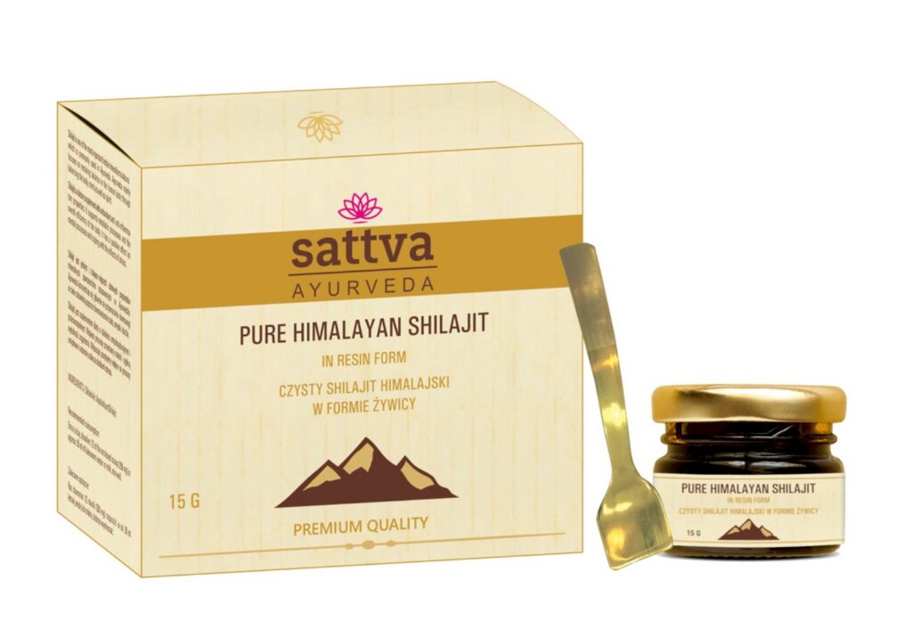 SHILAJIT HIMALAJSKI W FORMIE ŻYWICY 15 g - SATTVA (AYURVEDA)