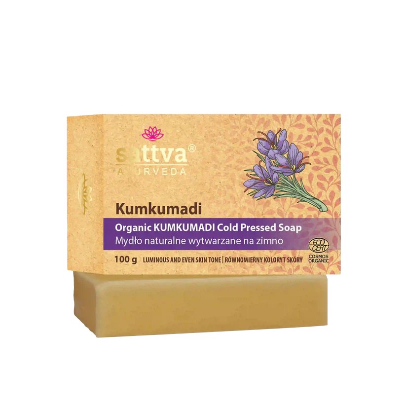 MYDŁO W KOSTCE DO CIAŁA KUMKUMADI ECO 100 g - SATTVA (AYURVEDA)