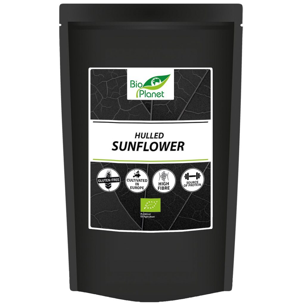 SŁONECZNIK ŁUSKANY BEZGLUTENOWY BIO 800 g - BIO PLANET INTERNATIONAL
