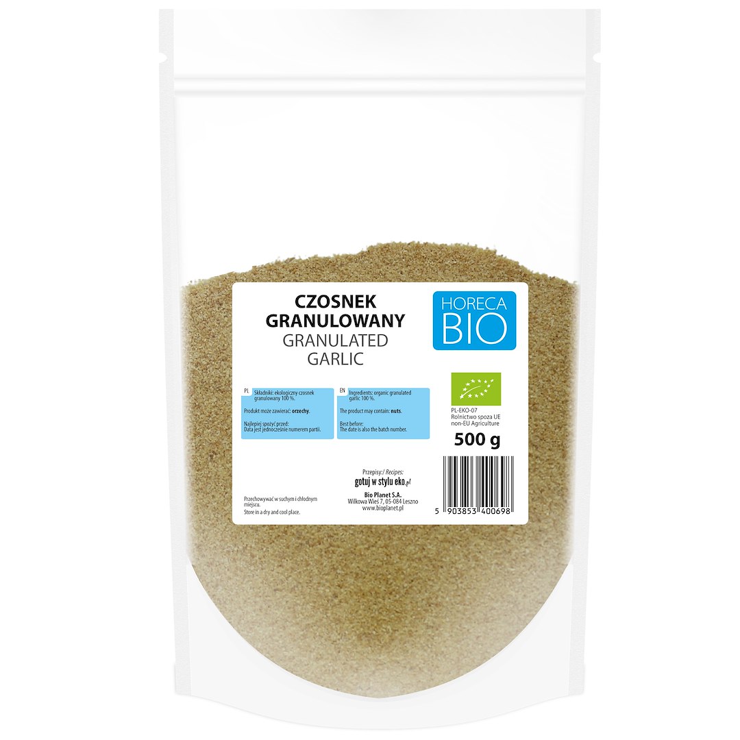 CZOSNEK GRANULOWANY BIO 500 g - HORECA (BIO PLANET)
