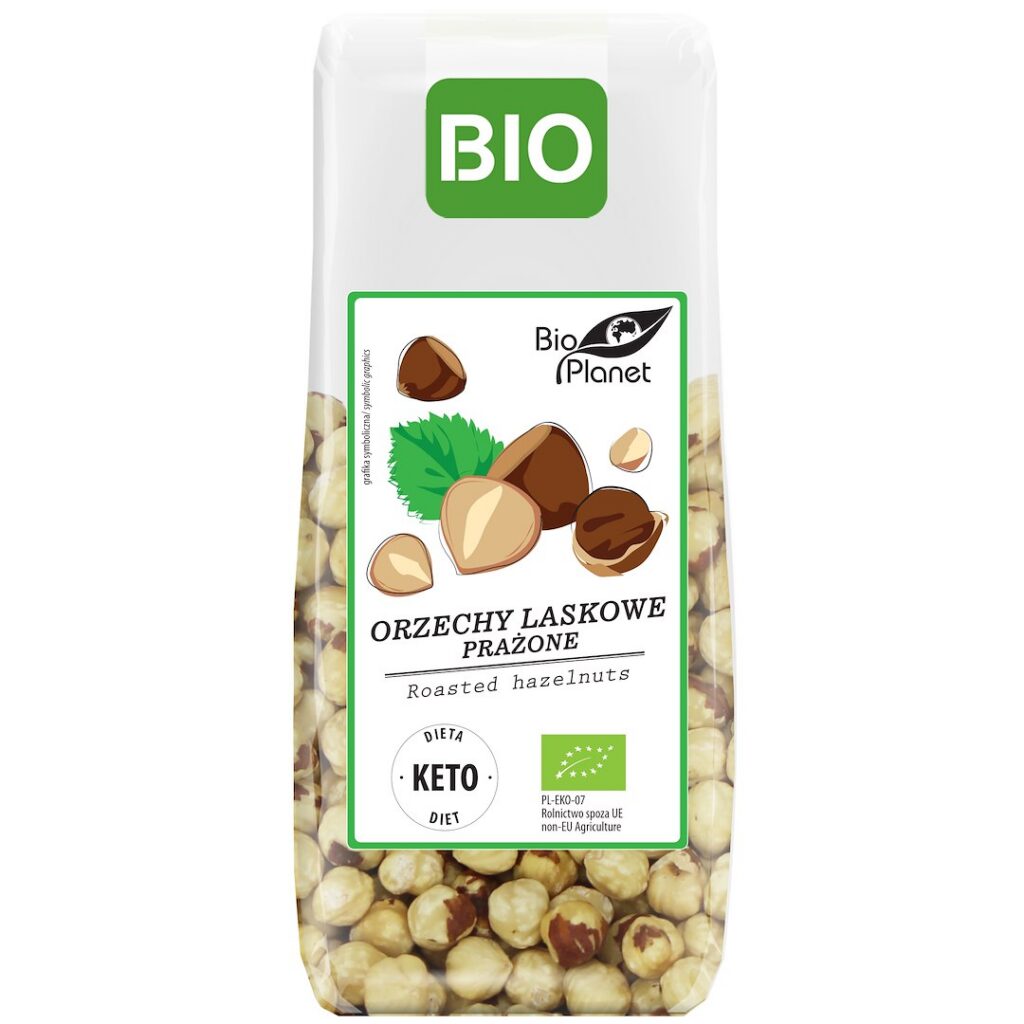 ORZECHY LASKOWE BLANSZOWANE PRAŻONE BIO 100 g - BIO PLANET