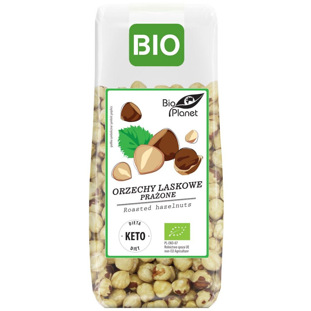 ORZECHY LASKOWE BLANSZOWANE PRAŻONE BIO 350 g - BIO PLANET