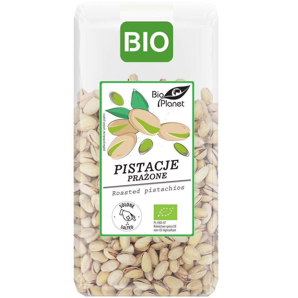 PISTACJE PRAŻONE I SOLONE BIO 300 g - BIO PLANET