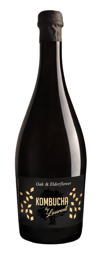 KOMBUCHA BELLEBULLE NA PŁATKACH DĘBU O SMAKU KWIATÓW CZARNEGO BZU BIO 750 ml - KOMBUCHA BY LAURENT