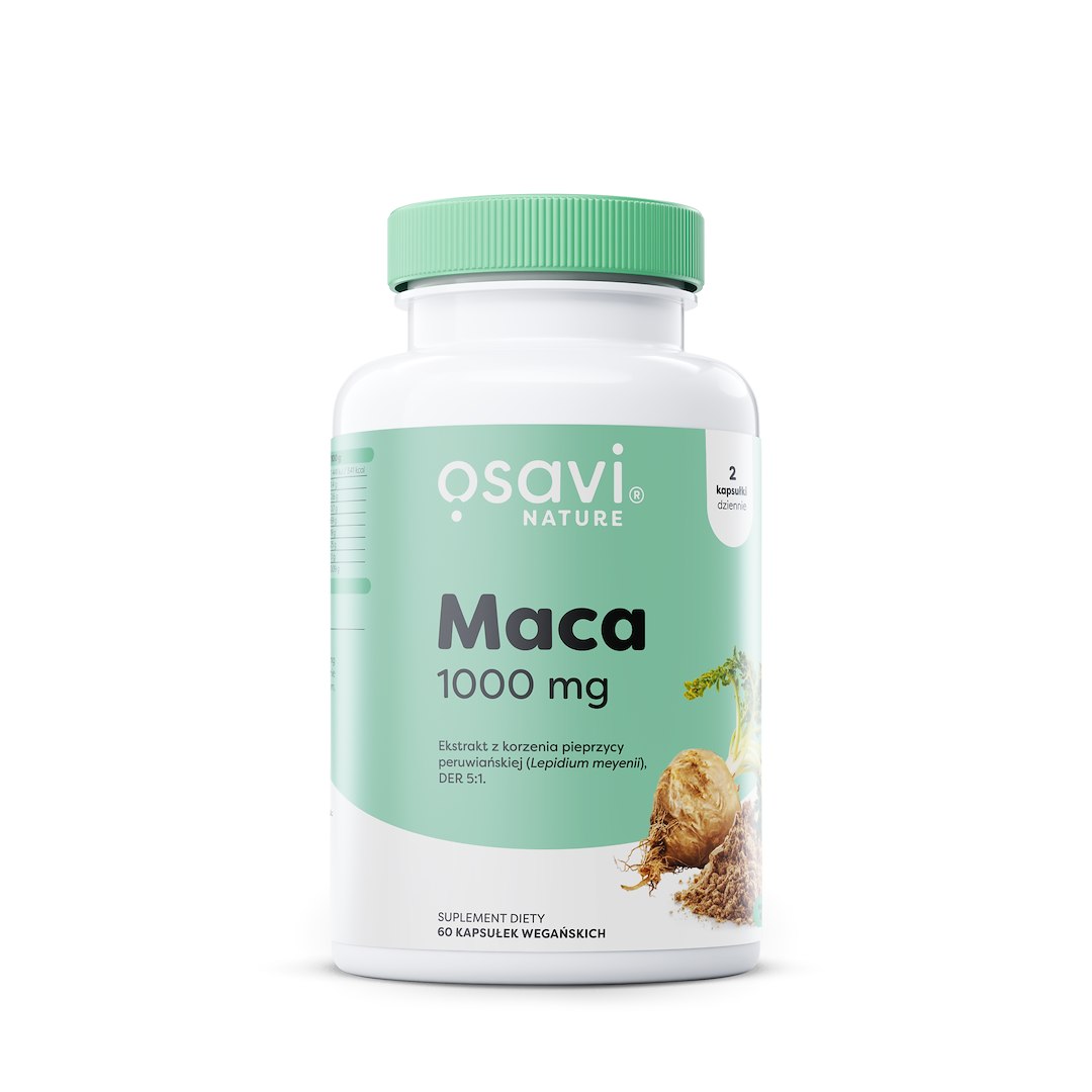 MACA EKSTRAKT (500 mg) BEZGLUTENOWA 60 KAPSUŁEK - OSAVI