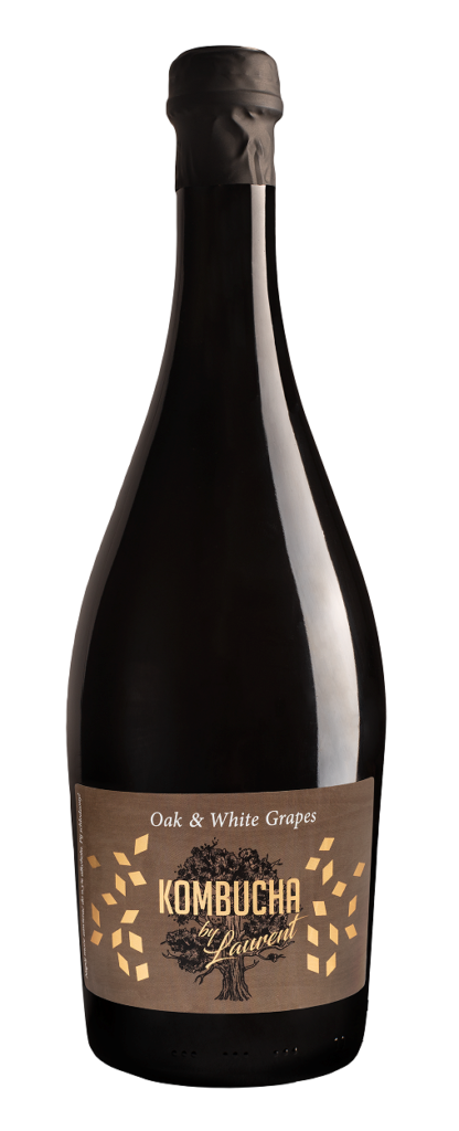KOMBUCHA BELLEBULLE NA PŁATKACH DĘBU O SMAKU BIAŁYCH WINOGRON BIO 750 ml - KOMBUCHA BY LAURENT