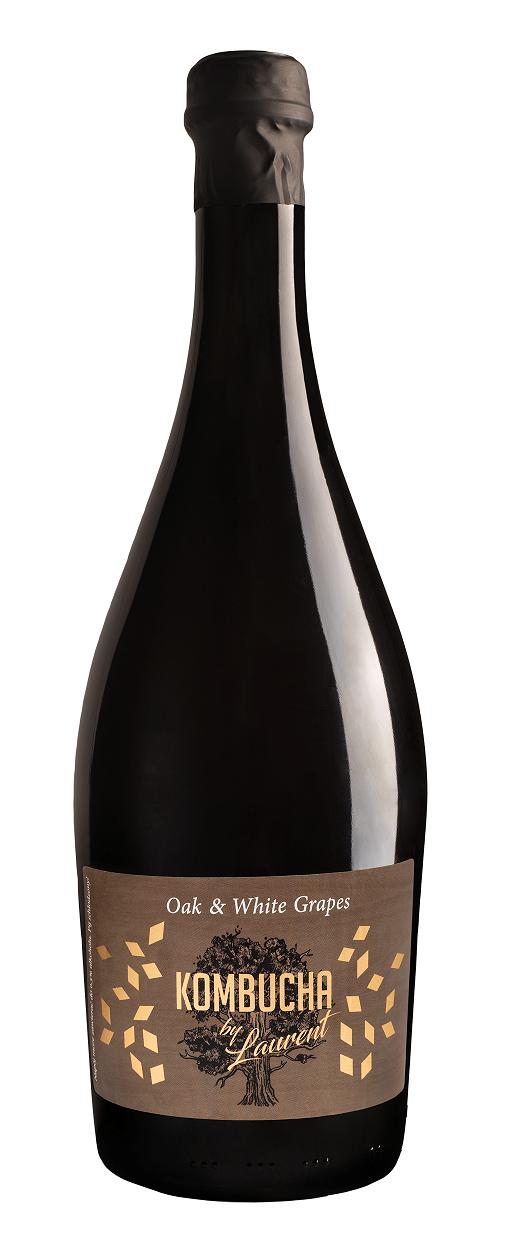 KOMBUCHA BELLEBULLE NA PŁATKACH DĘBU O SMAKU BIAŁYCH WINOGRON BIO 750 ml - KOMBUCHA BY LAURENT
