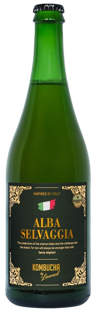 KOMBUCHA O SMAKU FIJOŁKA I POMARAŃCZY (DANTE ALIGHIERI) BIO 750 ml - KOMBUCHA BY LAURENT (PLATINIUM)