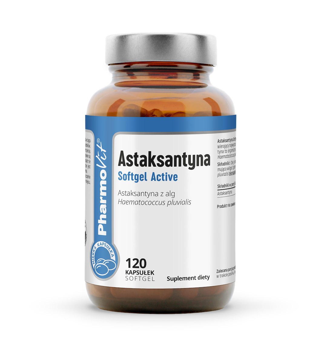 ASTAKSANTYNA BEZGLUTENOWA 120 KAPSUŁEK - PHARMOVIT