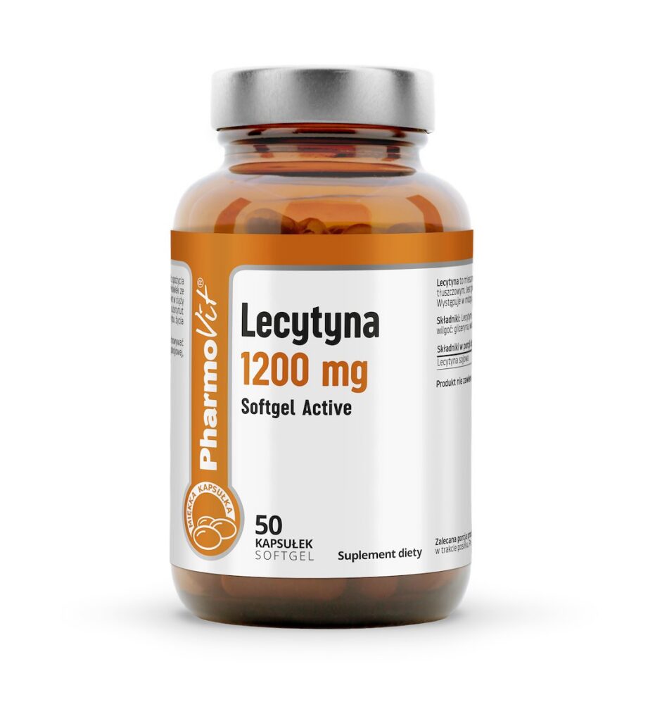 LECYTYNA (1200 mg) BEZGLUTENOWA 50 KAPSUŁEK - PHARMOVIT