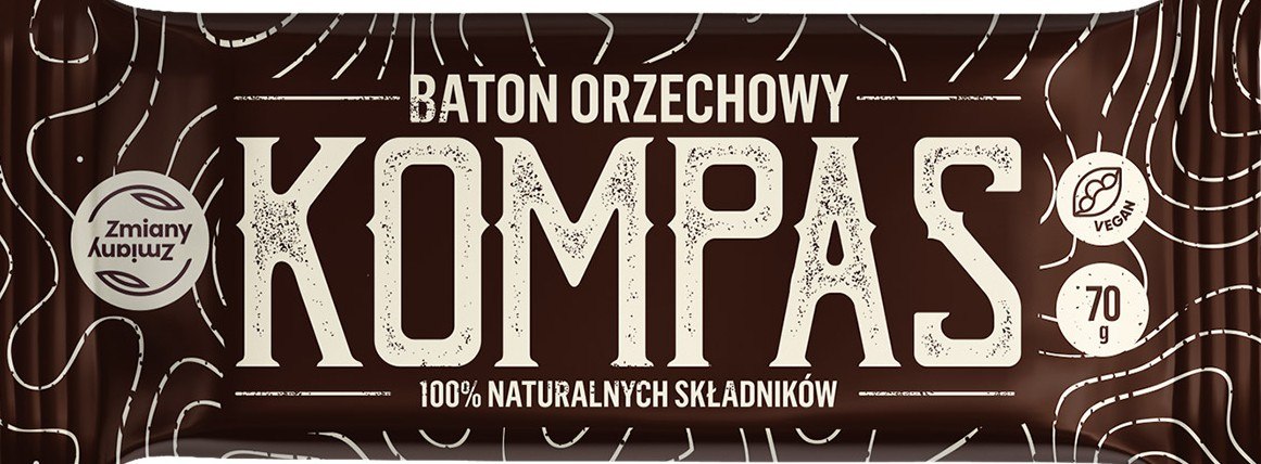 BATON ORZECHOWY KOMPAS BEZGLUTENOWY 70 g - ZMIANY ZMIANY
