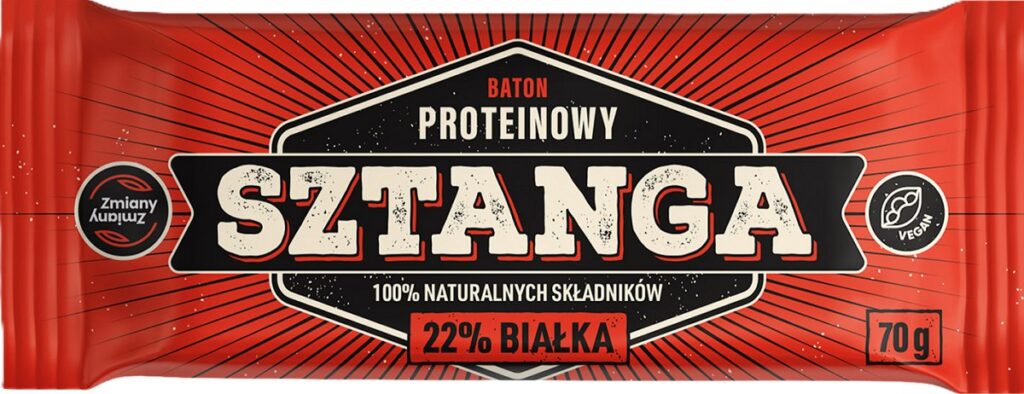 BATON PROTEINOWY SZTANGA BEZGLUTENOWY 70 g - ZMIANY ZMIANY