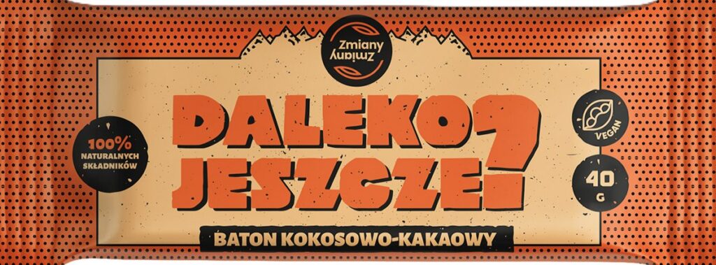 BATON DAKTYLOWY KOKOS - KAKAO DALEKO JESZCZE BEZGLUTENOWY 40 g - ZMIANY ZMIANY