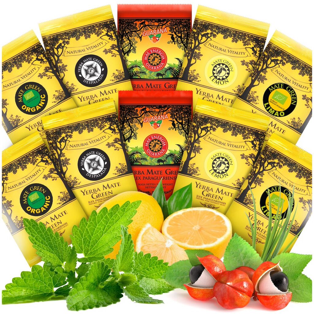 ZESTAW PRÓBEK YERBA MATE MIX (10 x 50 g) 500 g - YERBA MATE GREEN