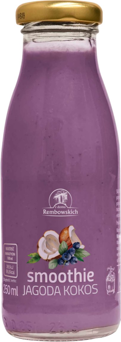SMOOTHIE JAGODA - KOKOS 250 ml - REMBOWSCY
