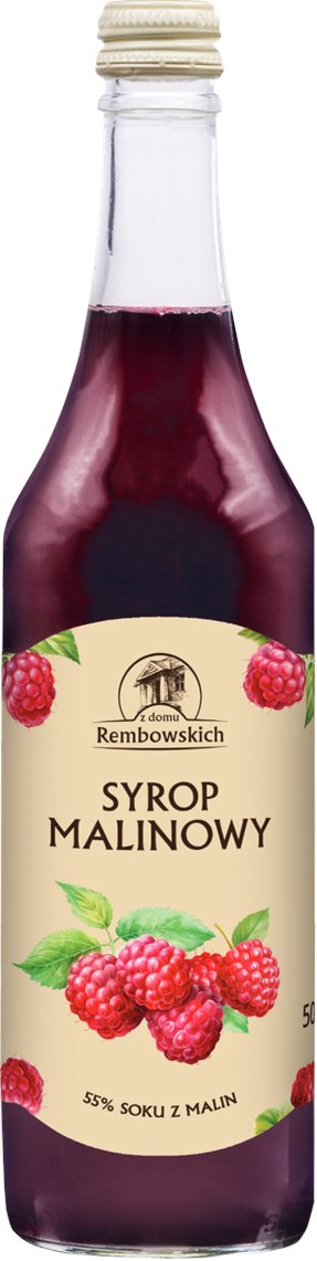 SYROP MALINOWY 500 ml - REMBOWSCY