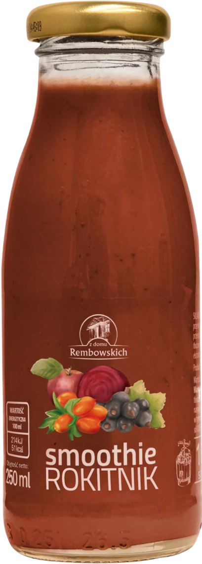 SMOOTHIE CZARNA PORZECZKA - ROKITNIK 250 ml - REMBOWSCY