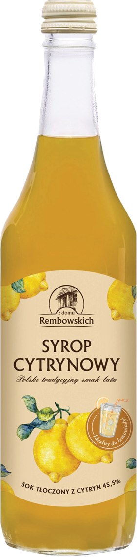 SYROP CYTRYNOWY 500 ml - REMBOWSCY