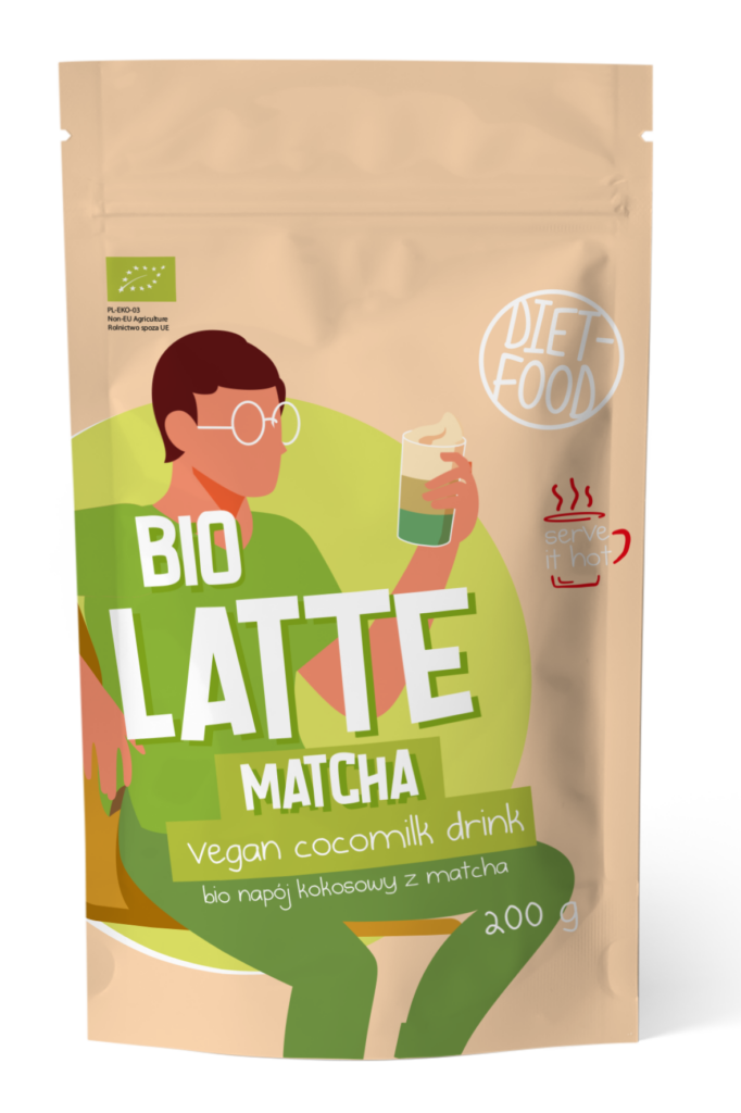 MATCHA LATTE BIO 200 g - DIET-FOOD