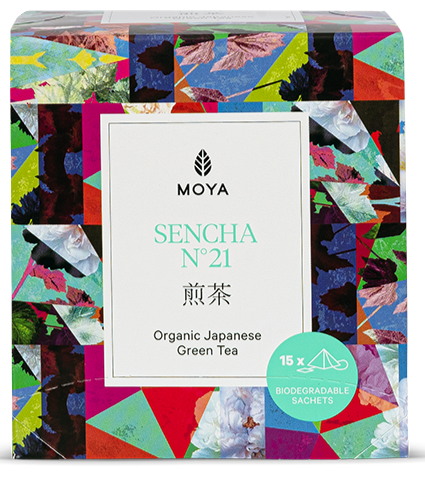 HERBATA ZIELONA SENCHA JAPOŃSKA BIO (15 x 1,5 g) 22,5 g - MOYA MATCHA