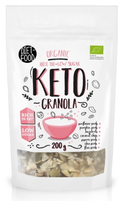 GRANOLA KETO BIO 200 g - DIET-FOOD