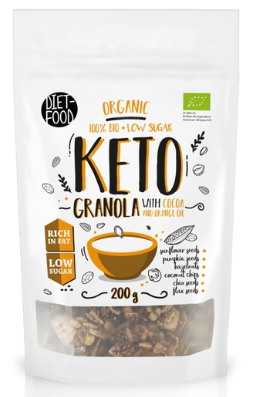 GRANOLA KAKAO KETO BIO 200 g - DIET-FOOD