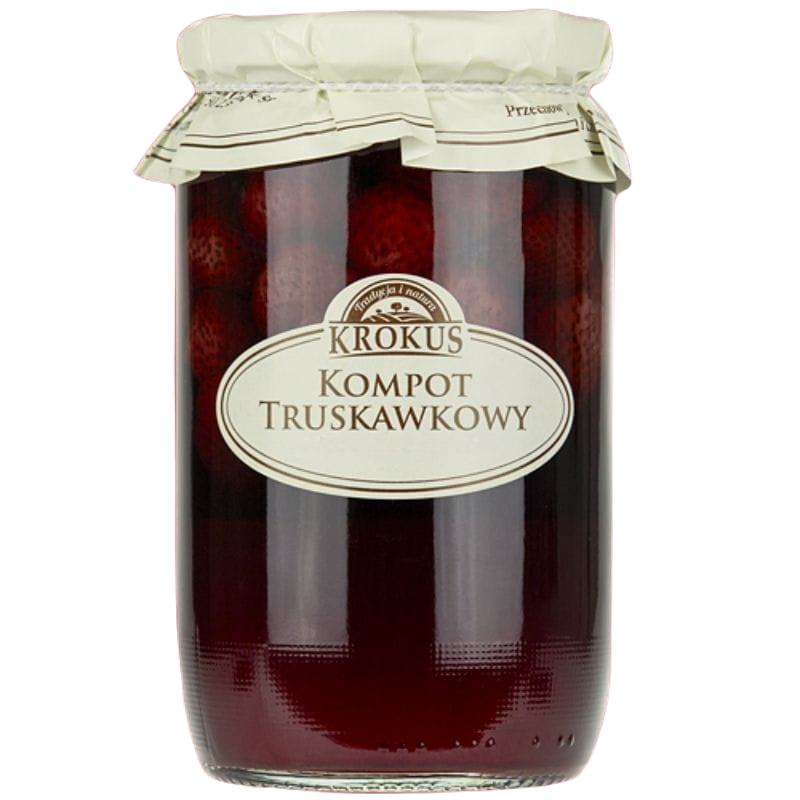 KOMPOT TRUSKAWKOWY 640 g (240 g) - KROKUS