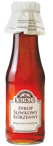 SYROP ŚLIWKOWY KORZENNY 355 g (280 ml) - KROKUS (PRODUKT SEZONOWY)