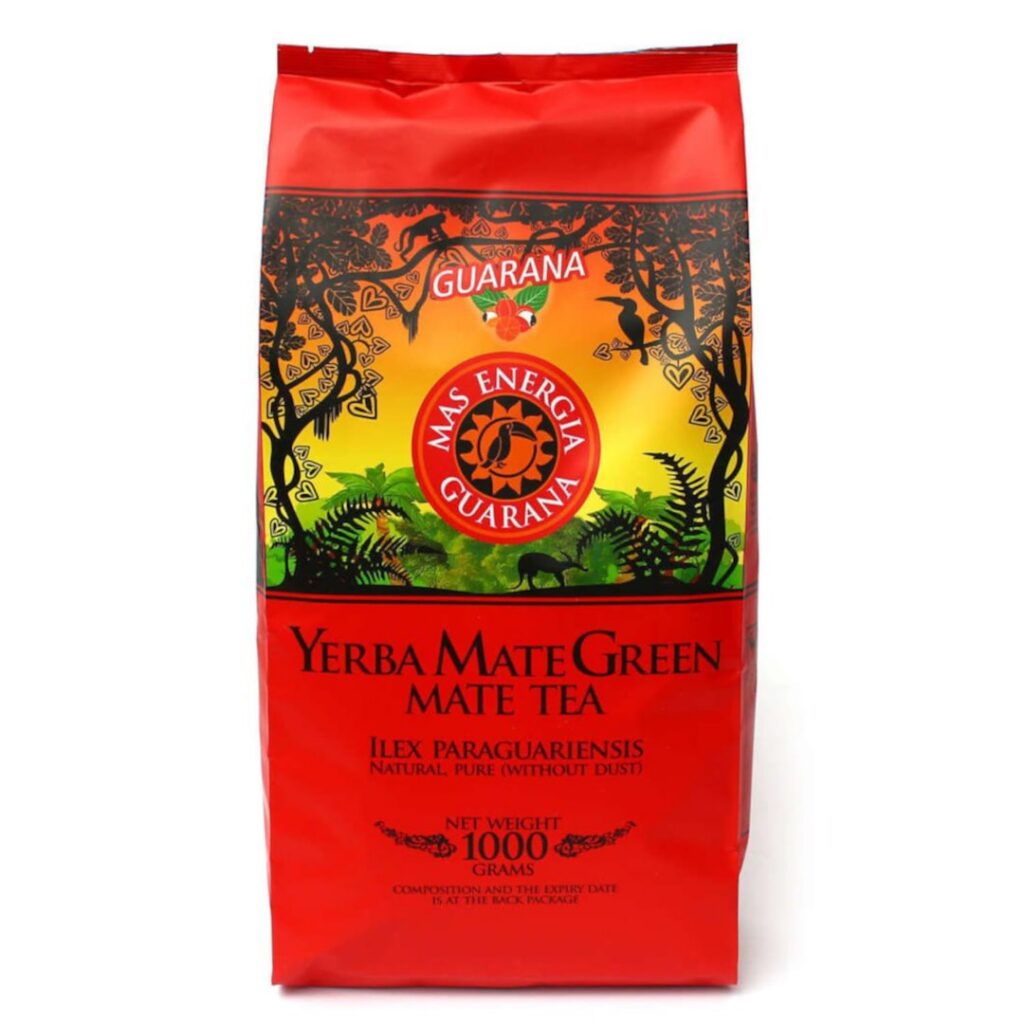 YERBA MATE GREEN MAS ENERGIA GUARANA 1 kg - YERBA MATE GREEN