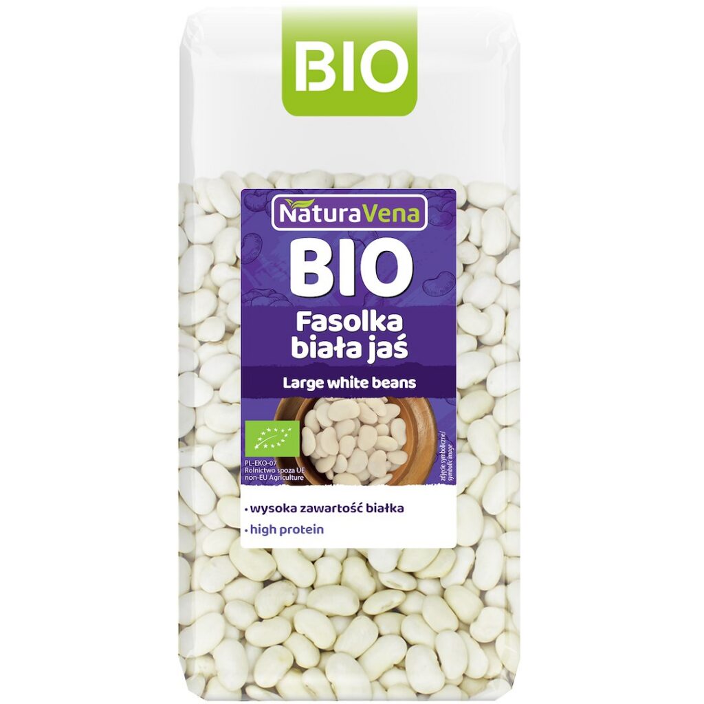 FASOLKA BIAŁA JAŚ BIO 400 g - NATURAVENA