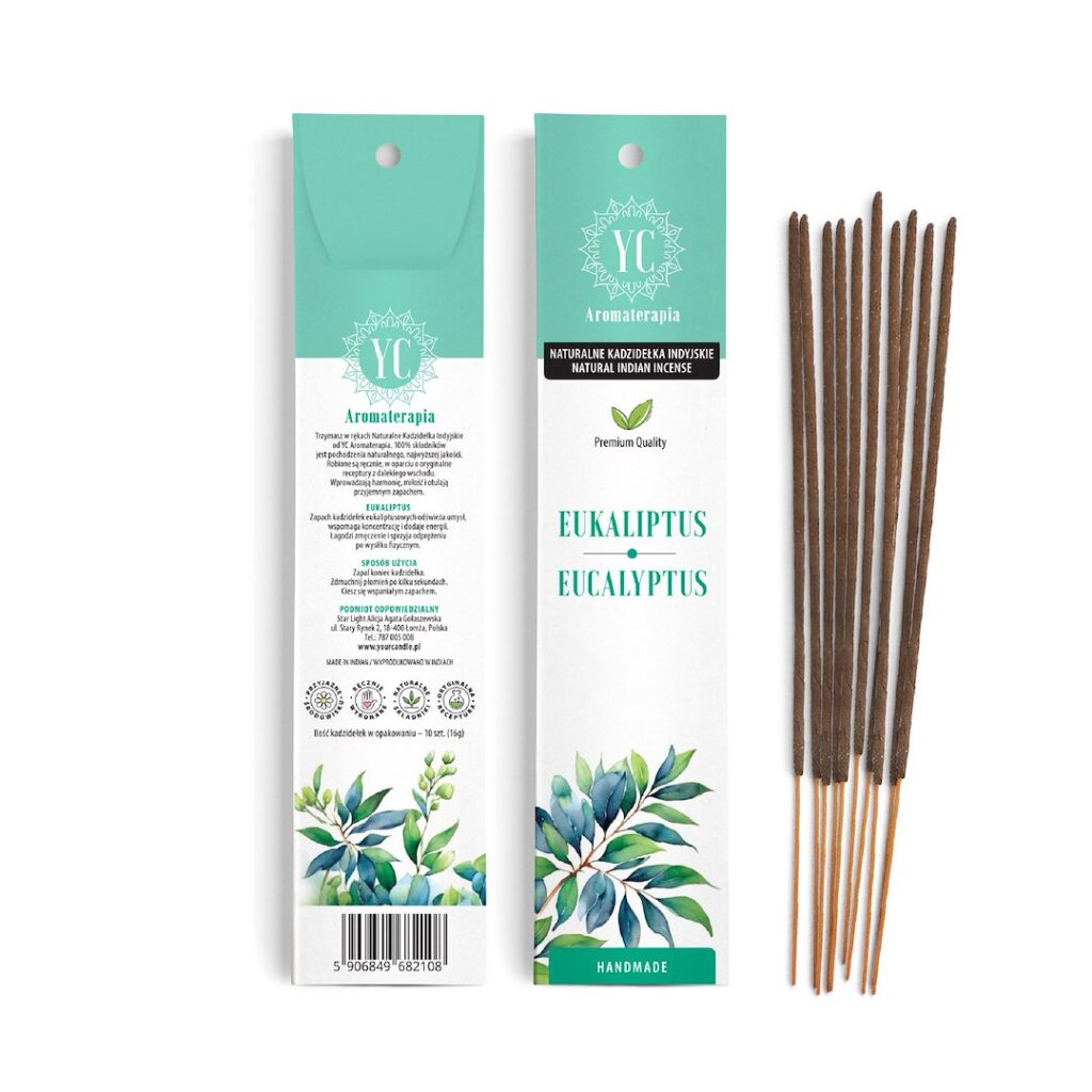 KADZIDEŁKA INDYJSKIE EUKALIPTUS (10 szt.) 16 g - YOUR CANDLE