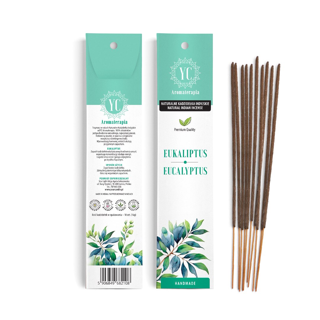 KADZIDEŁKA INDYJSKIE EUKALIPTUS (10 szt.) 16 g - YOUR CANDLE