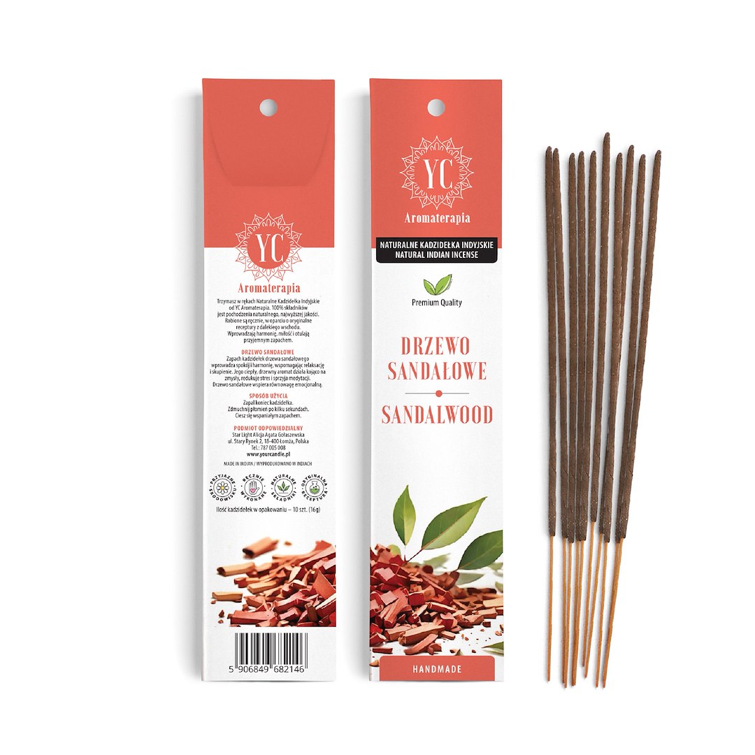 KADZIDEŁKA INDYJSKIE DRZEWO SANDAŁOWE (10 szt.) 16 g - YOUR CANDLE