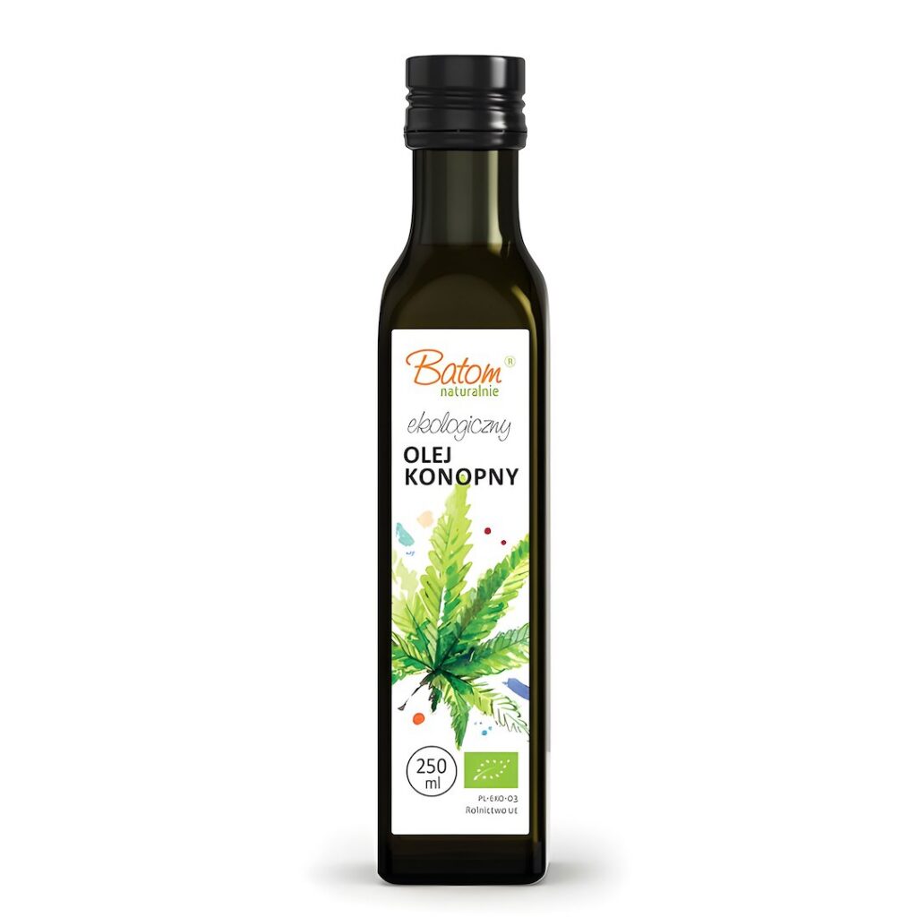 OLEJ KONOPNY TŁOCZONY NA ZIMNO BIO 250 ml - BATOM