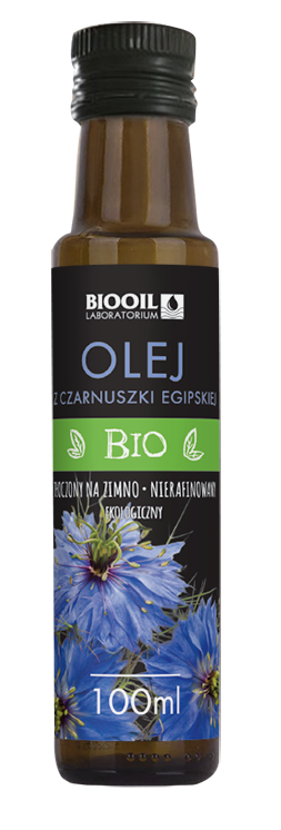 OLEJ Z CZARNUSZKI FILTROWANY TŁOCZONY NA ZIMNO BIO 100 ml - BIOOIL