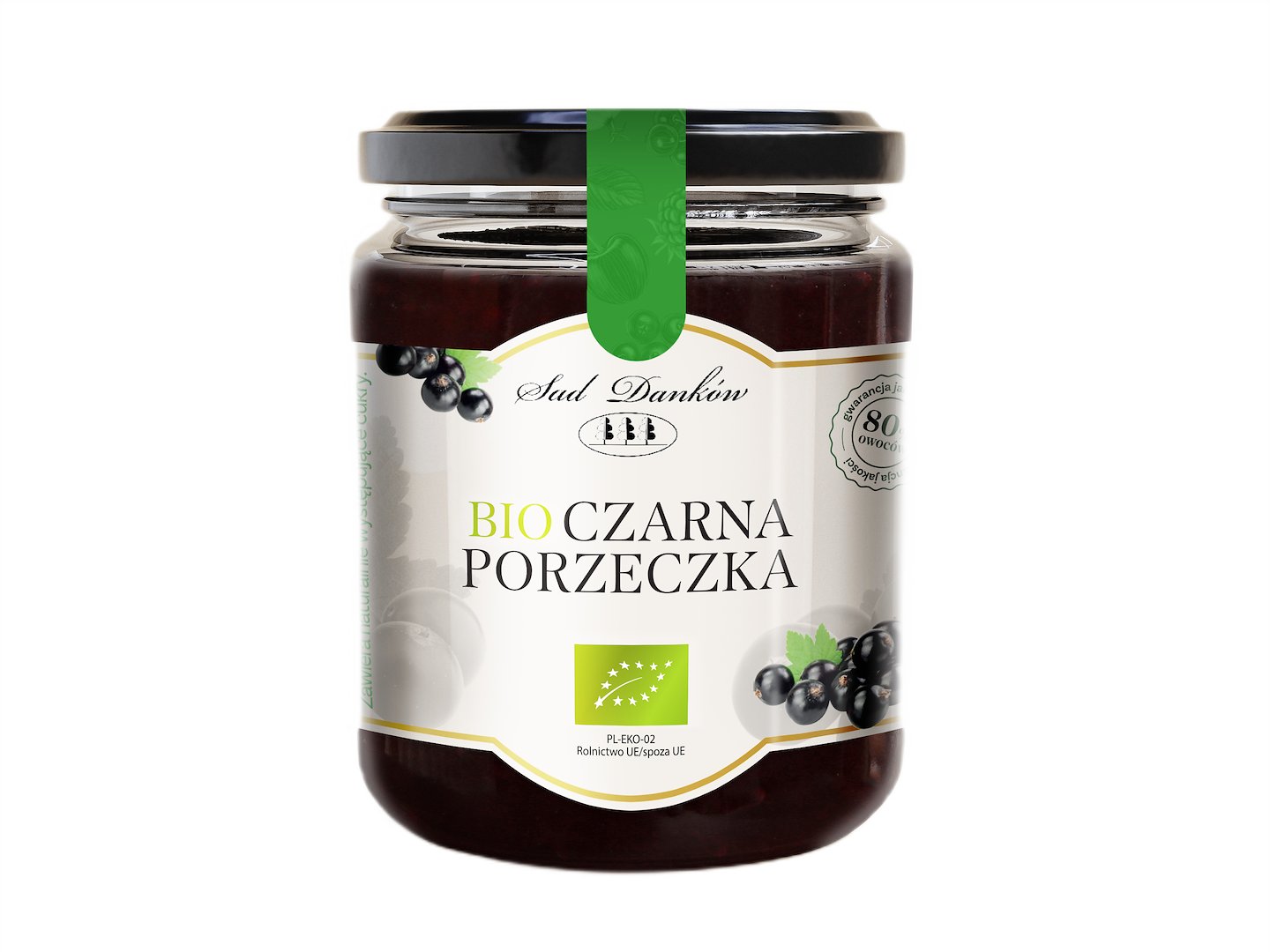 CZARNA PORZECZKA 80 % BIO 260 g - SAD DANKÓW