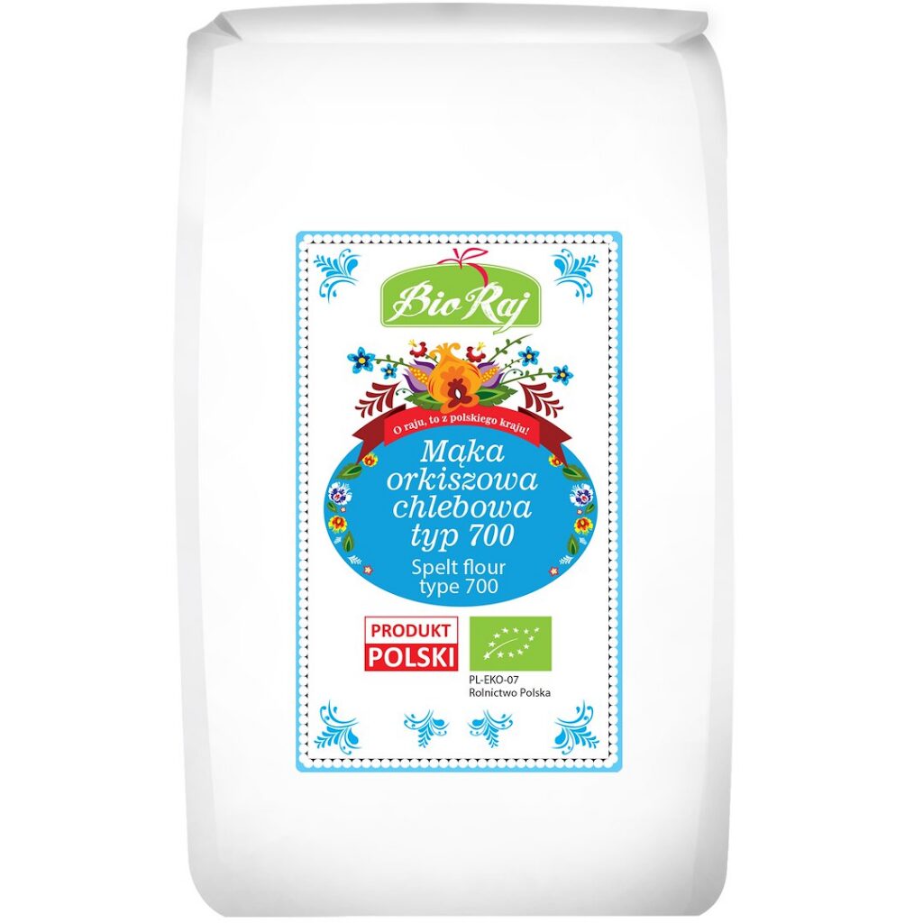 MĄKA ORKISZOWA CHLEBOWA TYP 700 BIO (POLSKA) 1 kg - BIO RAJ