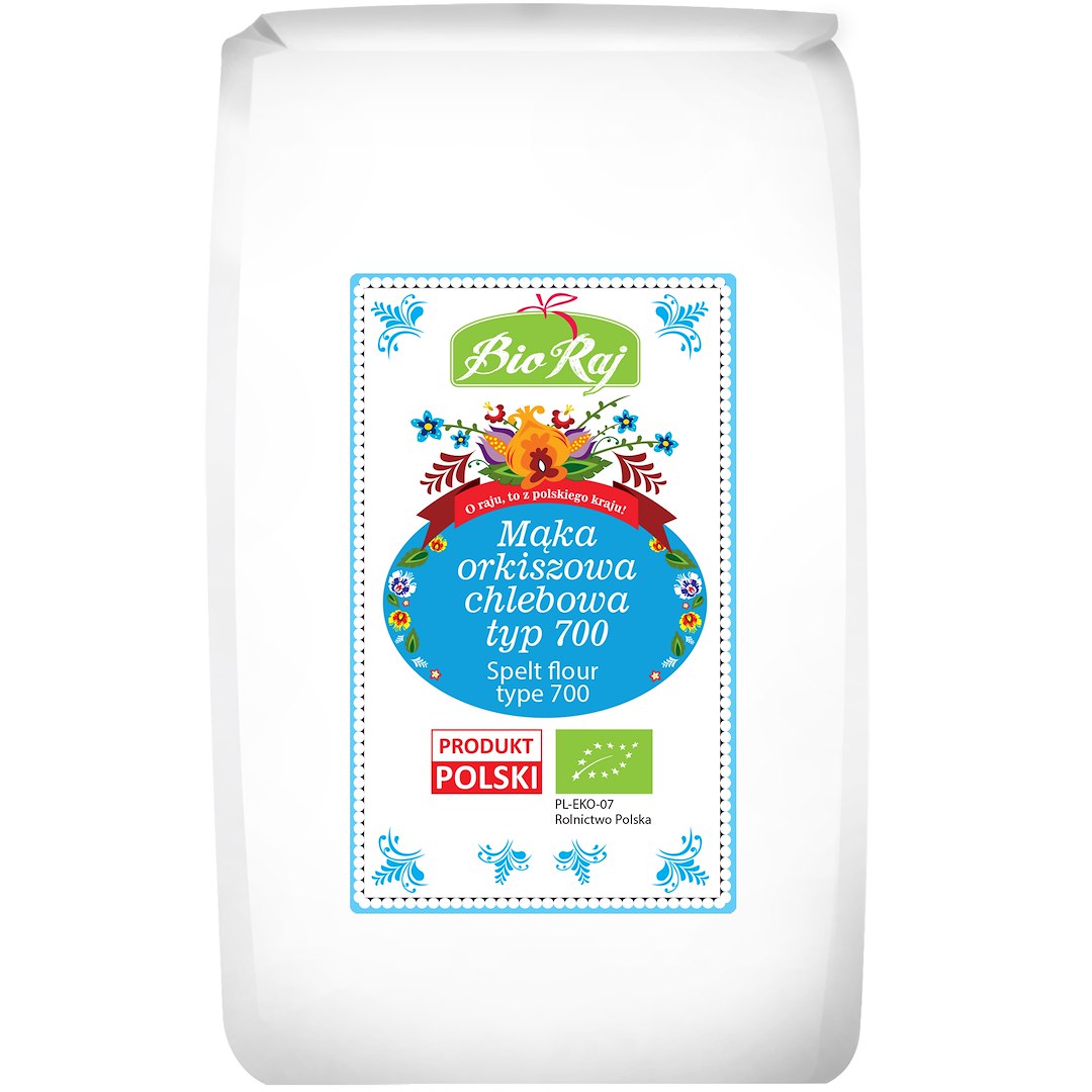 MĄKA ORKISZOWA CHLEBOWA TYP 700 BIO (POLSKA) 1 kg - BIO RAJ