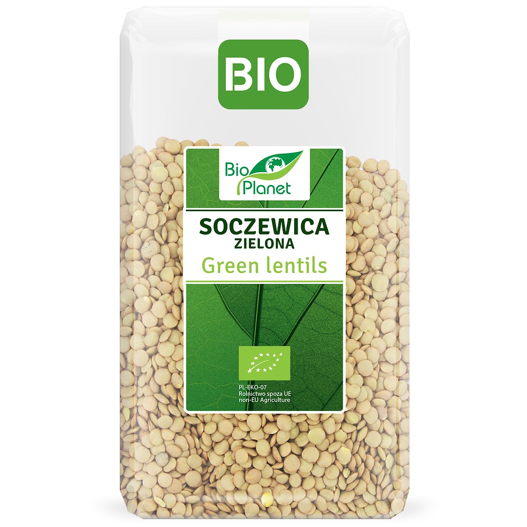 SOCZEWICA ZIELONA BIO 1 kg - BIO PLANET
