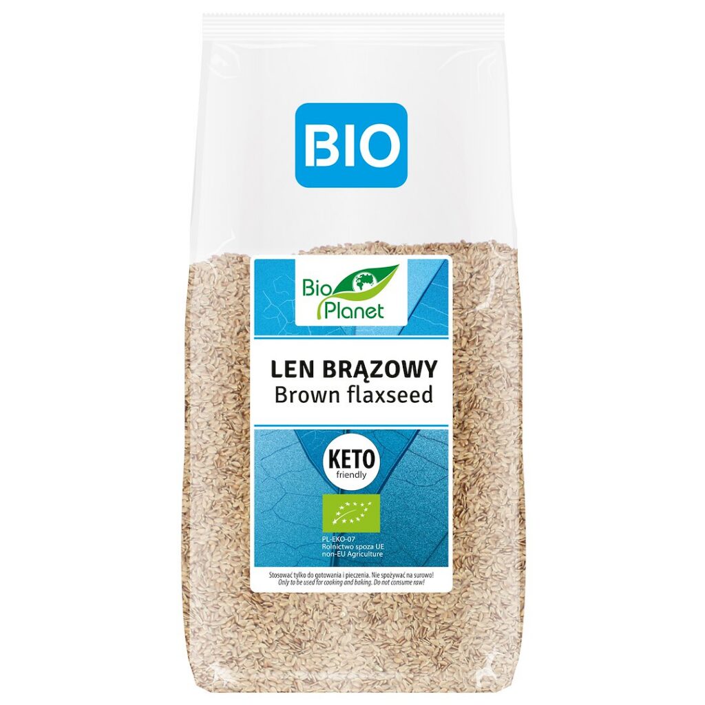 LEN BRĄZOWY (SIEMIĘ LNIANE) BIO 400 g - BIO PLANET