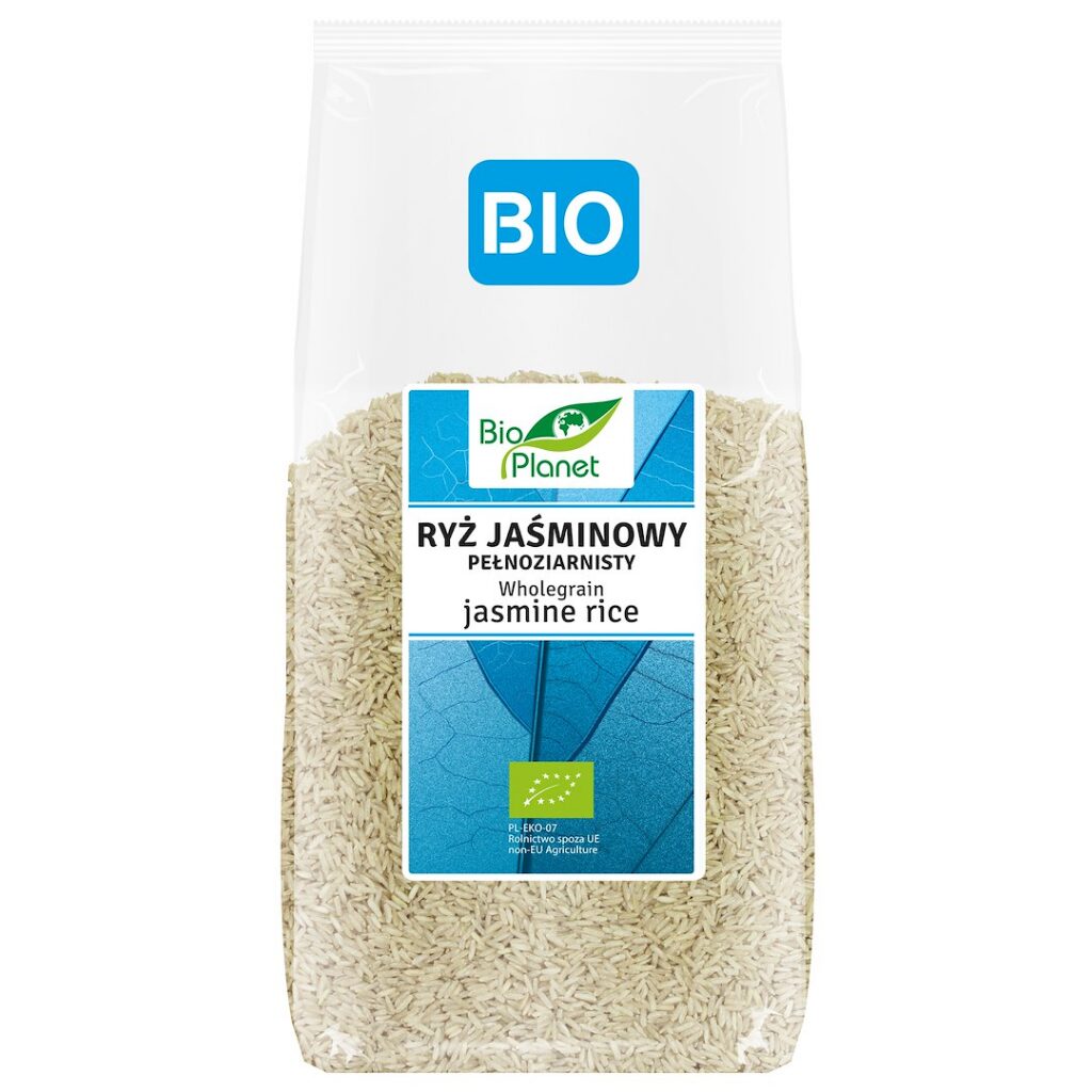 RYŻ JAŚMINOWY PEŁNOZIARNISTY BIO 500 g - BIO PLANET