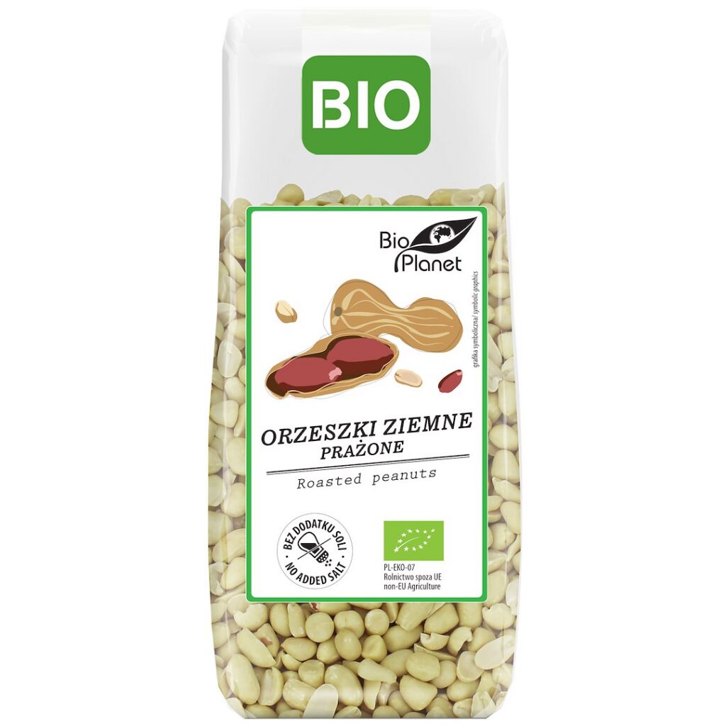 ORZESZKI ZIEMNE PRAŻONE BEZ SOLI BIO 150 g - BIO PLANET