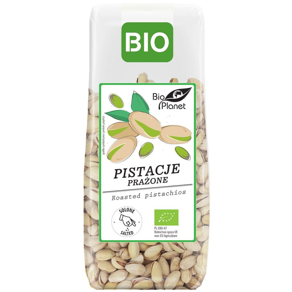 PISTACJE PRAŻONE I SOLONE BIO 100 g - BIO PLANET