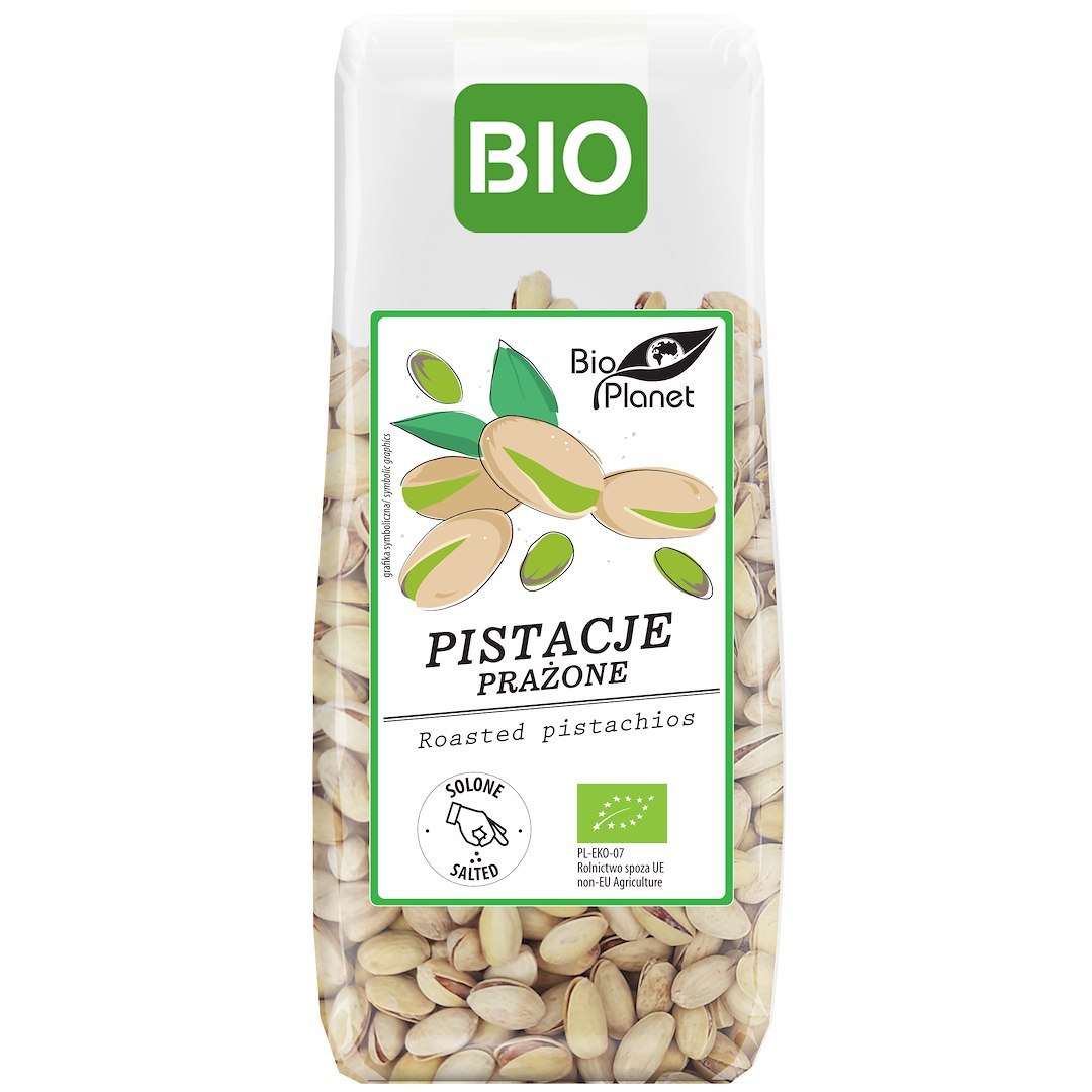PISTACJE PRAŻONE I SOLONE BIO 100 g - BIO PLANET