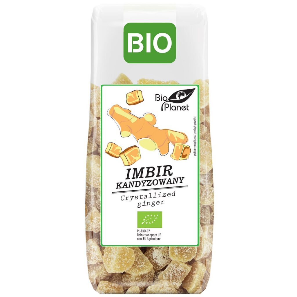 IMBIR KANDYZOWANY BIO 100 g - BIO PLANET